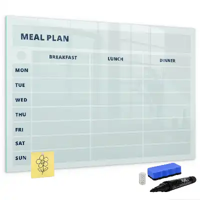 Magnetna suhobrisiva ploča pastelni plan obroka