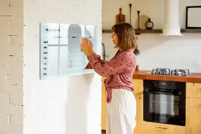 Magnetna suhobrisiva ploča pastelni plan obroka