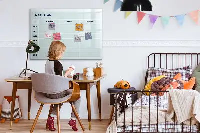 Magnetna suhobrisiva ploča pastelni plan obroka