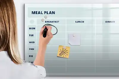 Magnetna suhobrisiva ploča pastelni plan obroka