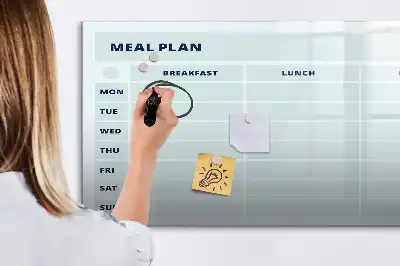 Magnetna suhobrisiva ploča pastelni plan obroka
