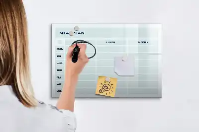 Magnetna suhobrisiva ploča pastelni plan obroka