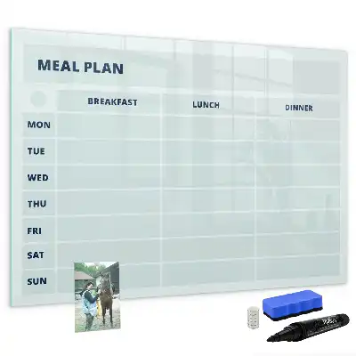 Magnetna suhobrisiva ploča pastelni plan obroka