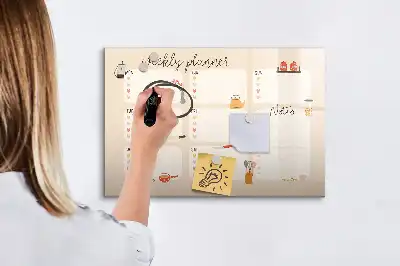 Magnetna suhobrisiva ploča tjedni planer