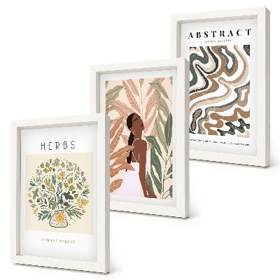 Zidna galerija slika Boho estetski pastelni minimalistički posteri