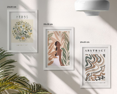 Zidna galerija slika Boho estetski pastelni minimalistički posteri