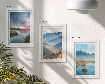 Zidna galerija slika Slikoviti planinski krajolici i vodopadi u prirodi