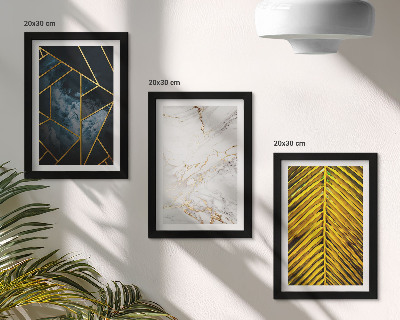 Set 3 slike u okviru Moderni geometrijski uzorci i prirodni biljni motivi