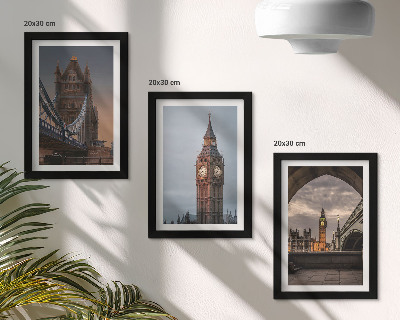 Zidna galerija slika Pogled na London s mostom i Big Benom