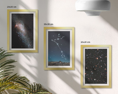 Zidna galerija slika Svemirski krajolici sa zviježđem Riba i galaksijama