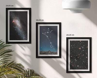 Zidna galerija slika Svemirski krajolici sa zviježđem Riba i galaksijama