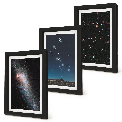 Zidna galerija slika Kozmički zvjezdani pejzaži i zviježđe Bika
