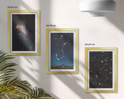 Zidna galerija slika Kozmički krajolici galaksija i zviježđe Škorpiona