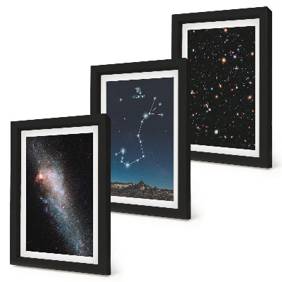 Zidna galerija slika Kozmički krajolici galaksija i zviježđe Škorpiona