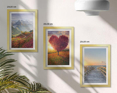 Zidna galerija slika Planinski krajolici, mol u obliku srca