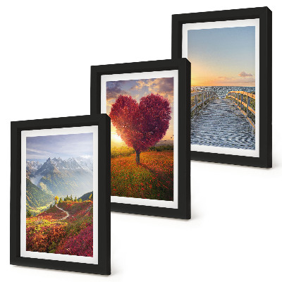 Zidna galerija slika Planinski krajolici, mol u obliku srca