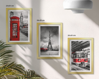 Zidna galerija slika Kultni gradovi London Pariz i željeznički promet