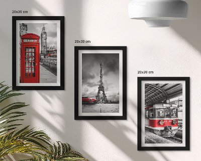 Zidna galerija slika Kultni gradovi London Pariz i željeznički promet