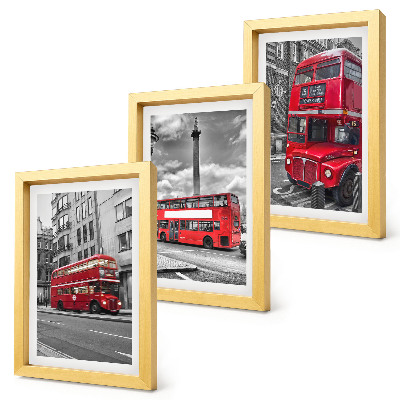 Komplet slika u okviru Crveni autobusi u londonskom urbanom krajoliku