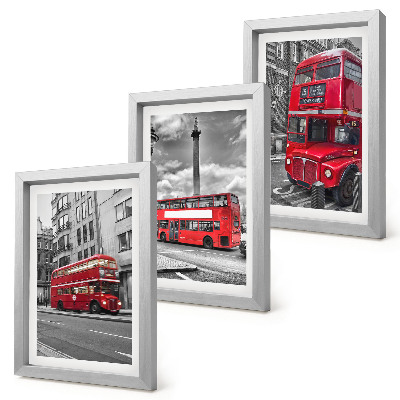Komplet slika u okviru Crveni autobusi u londonskom urbanom krajoliku