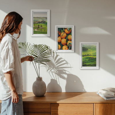 Zidna galerija slika Talijanski seoski krajolik s narančama i prirodom