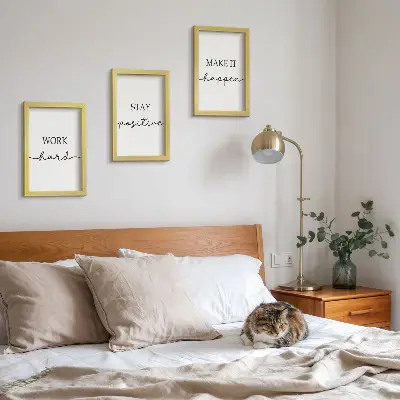 Set 3 slike u okviru minimalistički motivacijski citati