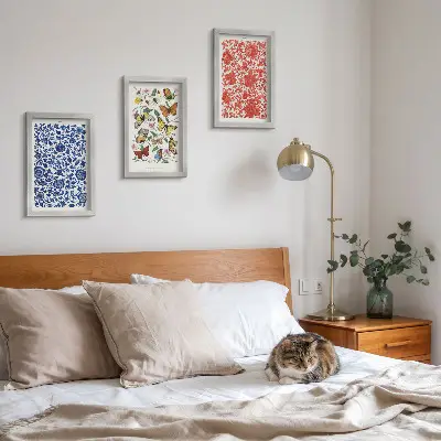 Zidna galerija slika posteri s motivima vintage cvijeća, leptira i ukrasa