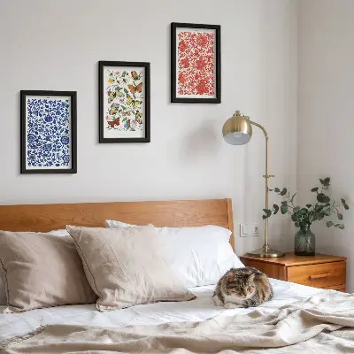 Zidna galerija slika posteri s motivima vintage cvijeća, leptira i ukrasa