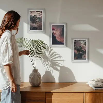 Zidna galerija slika fantastični pejzaži japanskog gorja