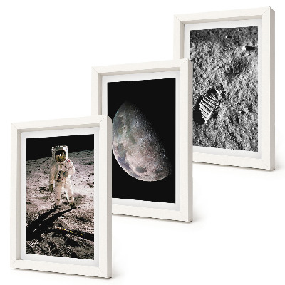Zidna galerija slika Fotografija otiska stopala astronauta na Mjesecu