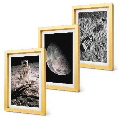 Zidna galerija slika Fotografija otiska stopala astronauta na Mjesecu