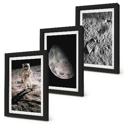 Zidna galerija slika Fotografija otiska stopala astronauta na Mjesecu