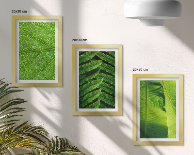 Zidna galerija slika Krupni planovi tropskog lišća