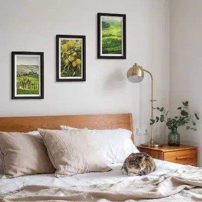 Zidna galerija slika talijanski krajolici s citrusima i zelenim brdima