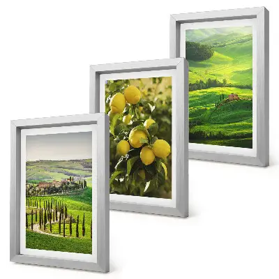Zidna galerija slika talijanski krajolici s citrusima i zelenim brdima