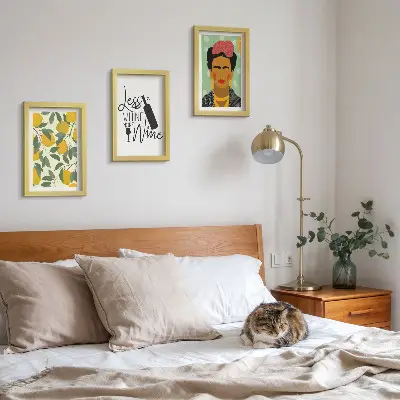 Zidna galerija slika slogan Lemons s vinskim portretom Fride Kahlo