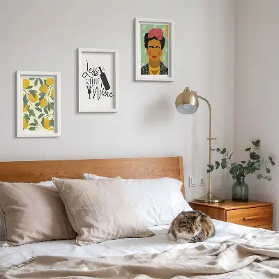 Zidna galerija slika slogan Lemons s vinskim portretom Fride Kahlo