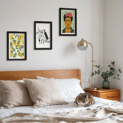 Zidna galerija slika slogan Lemons s vinskim portretom Fride Kahlo