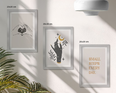 Set 3 slike u okviru Minimalističke ilustracije koje inspiriraju boho tekst
