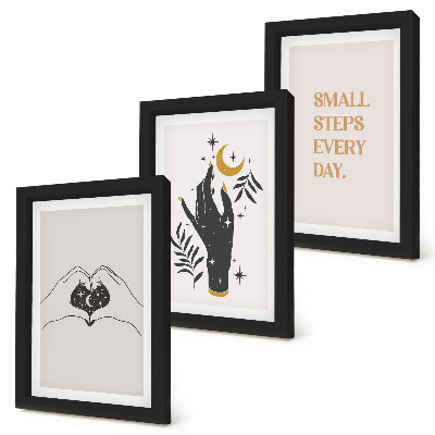 Set 3 slike u okviru Minimalističke ilustracije koje inspiriraju boho tekst