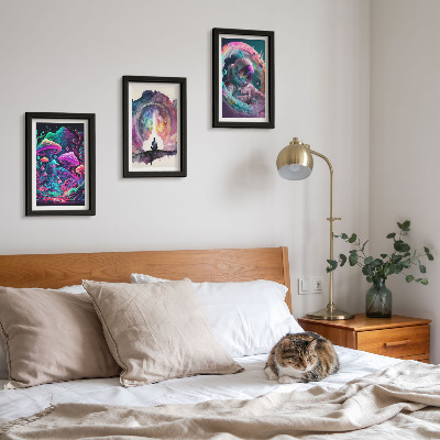 Set 3 slike u okviru Šarene ilustracije u stilu fantasy arta