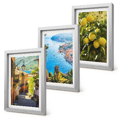 Zidna galerija slika Slikovite primorske ulice s pogledom na more i limune