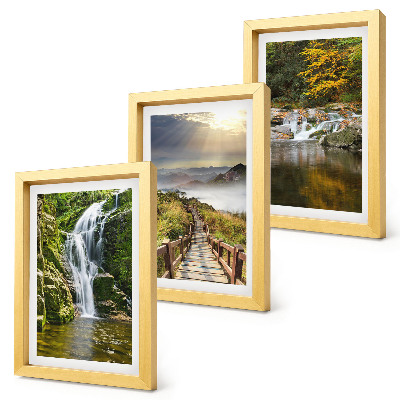 Set 3 slike u okviru Slapovi, planine, staze kroz oblake i jesenski pogledi