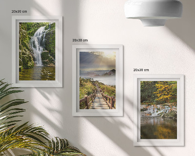 Set 3 slike u okviru Slapovi, planine, staze kroz oblake i jesenski pogledi
