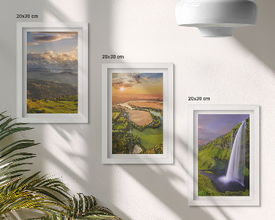 Zidna galerija slika Pogled na planinsku rijeku i vodopad u prirodi