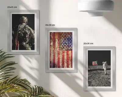 Zidna galerija slika američki nacionalni simboli zastava SAD-a
