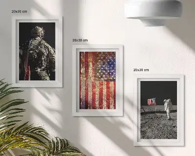 Zidna galerija slika američki nacionalni simboli zastava SAD-a