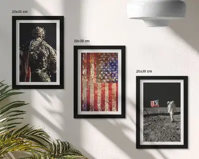 Zidna galerija slika američki nacionalni simboli zastava SAD-a