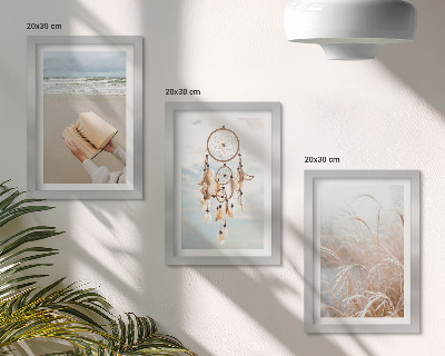 Zidna galerija slika Mirni krajolici, nježni ljetni pogledi, boho stil