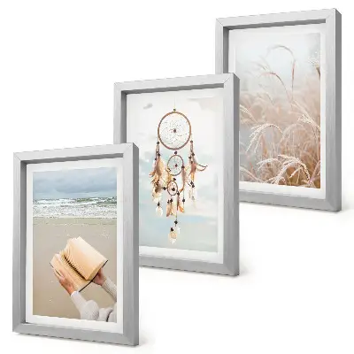 Zidna galerija slika mirni krajolici s nježnim ljetnim pogledima u boho stilu